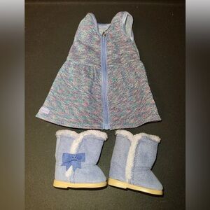 American Girl Truly Me Purple Sparkle Outfit